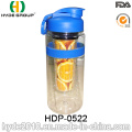 Bouteille en plastique portative populaire d&#39;infusion de fruit, Bouteille d&#39;eau d&#39;infuser de fruit de Tritan de 32oz BPA libre (HDP-0522)